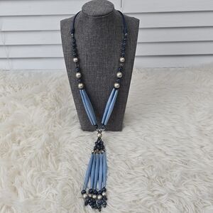 Chico's 24" Waterfall Statement Necklace